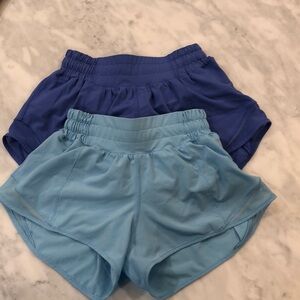 Lululemon Hotty Hot Shorts LR 2.5” size 0 (lot of 2)
